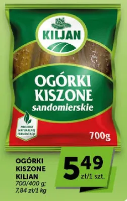 Ogórki kiszone sandomierskie promocja w Euro Sklep