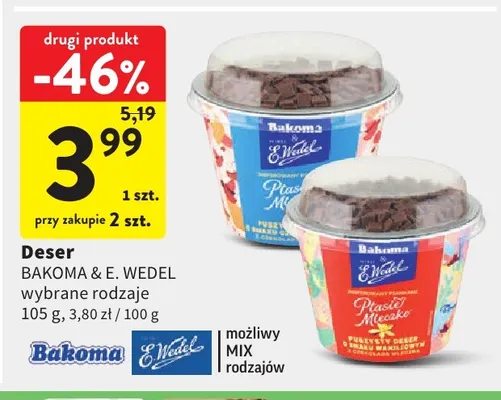 Deser Bakoma & E.Wedel promocja w Intermarche
