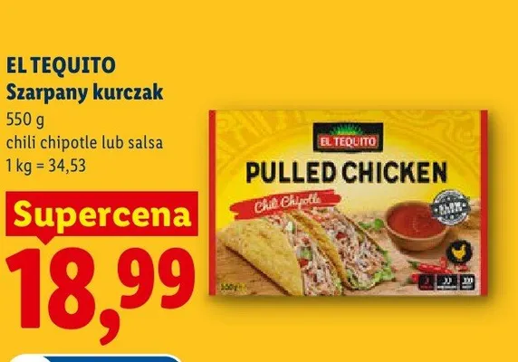Szarpany kurczak El Tequito promocja w Lidl