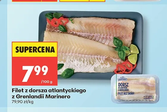Filet z dorsza atlantyckiego z Grenlandii Marinero promocja w Biedronka