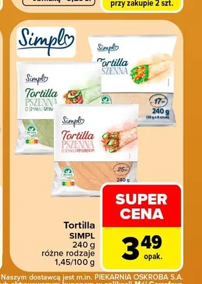 Tortilla Simpl promocja w Carrefour Market