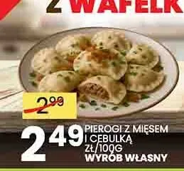 Pierogi z mięsem i cebulką promocja w Wafelek