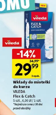 Wkłady do miotełki do kurzu Vileda Flex & Catch promocja w Intermarche