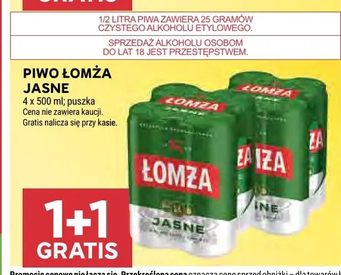 Piwo Łomża 4-pak promocja w Stokrotka