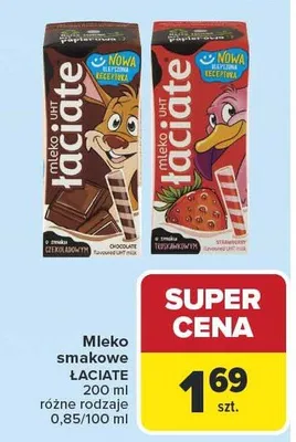 Mleko smakowe różne rodzaje promocja w Carrefour Market