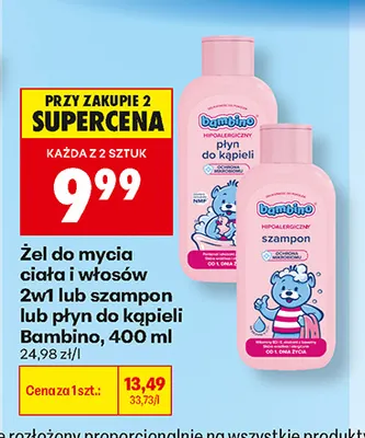 Płyn do kąpieli Bambino promocja w Biedronka