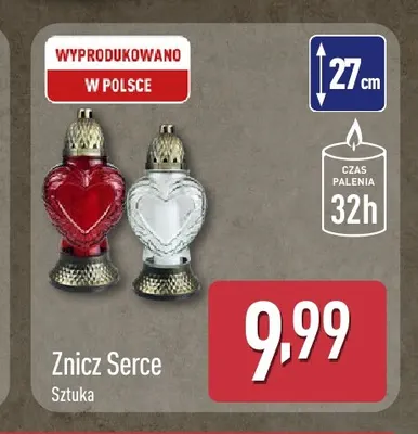 Znicz serce promocja w Aldi