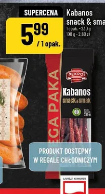 Kabanosy snack & smak Pekpol promocja w POLOmarket