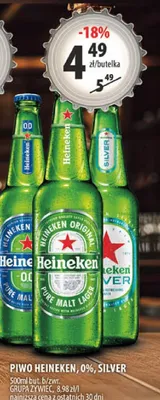 Piwo Heineken Original Grupa Żywiec promocja w Arhelan