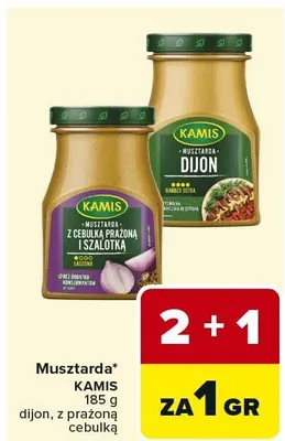 Musztarda dijon, z pieprzyną, cebulką promocja w Carrefour