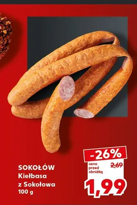 Kiełbasa z Sokołowa Sokołów promocja w Kaufland