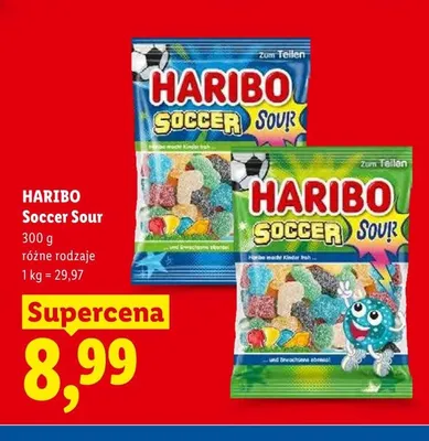 Żelki Soccer Sour Haribo promocja w Lidl