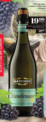 Wino musujące Marengo Lambrusco Frizzante promocja w POLOmarket