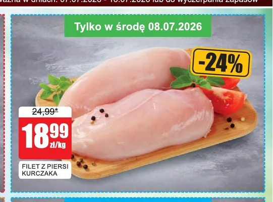 Filet z piersi kurczaka promocja w Bingo