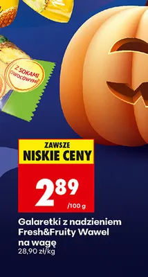 Galaretki z nadzieniem Fresh & Fruity Wawel na wagę promocja w Biedronka