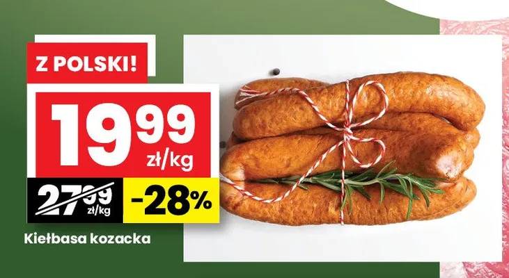 Kiełbasa kozacka promocja w emma MARKET