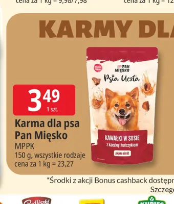 Karma dla psa Pan Mięsko promocja w Leclerc