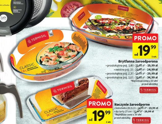 Naczynie żaroodporne Termisil keksówka 28,5 cm promocja w Intermarche