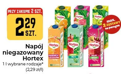 Napój niegazowany Hortex Jabłko Mięta promocja w Społem Częstochowa