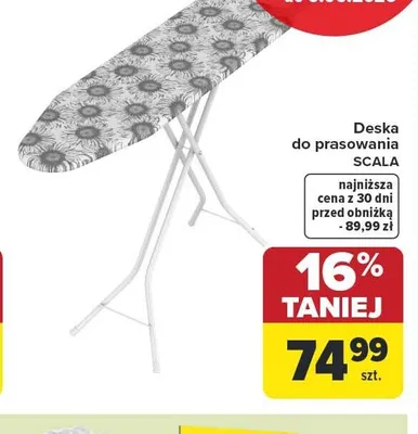 Deska do prasowania SCALA promocja w Carrefour