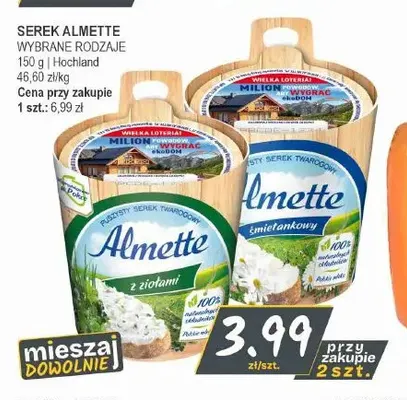 Serek Almette z ziołami promocja w Słoneczko