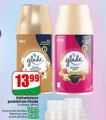 Odświeżacz powietrza Glade Relaxing Zen promocja w Dino