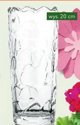 Wazon szklany dekoracyjny, różne wzory promocja w Kaufland