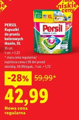 Kapsułki do prania kolorowych tkanin Persil XL promocja w Lidl
