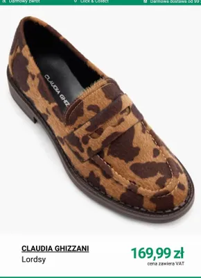 Buty damskie lordsy Claudia Ghizzani promocja w Deichmann