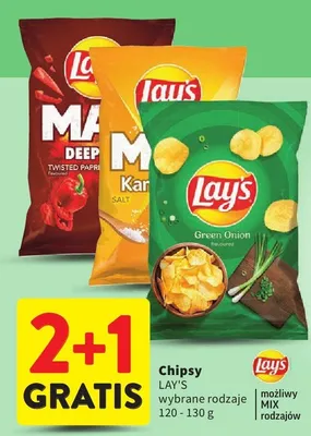 Chipsy wybrane rodzaje promocja w Intermarche