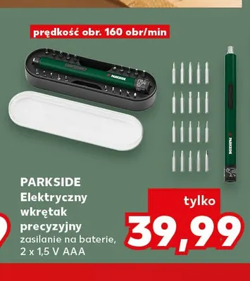 Elektryczny wkrętak precyzyjny Parkside promocja w Kaufland