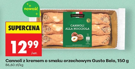 Cannoli z kremem o smaku orzechowym promocja w Biedronka