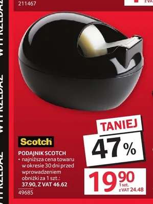 Podajnik taśmy Scotch promocja w Selgros