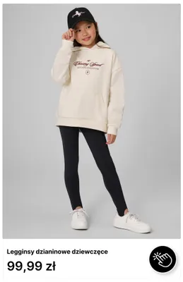 Legginsy dzianinowe dziewczęce 4F promocja w 4F