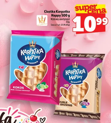 Ciastka Karpatka Happy Kokos promocja w TOPAZ