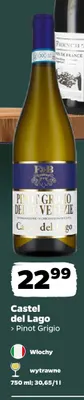 Wino białe Castel del Lago Pinot Grigio promocja w Netto