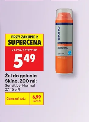 Żel do golenia Skino Normal promocja w Biedronka
