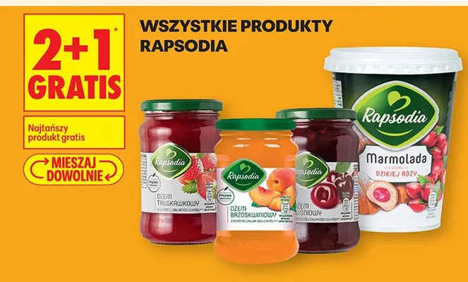 Dżem 2+1 promocja w Biedronka