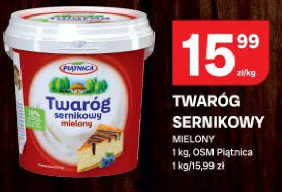 Twaróg sernikowy mielony promocja w Chorten