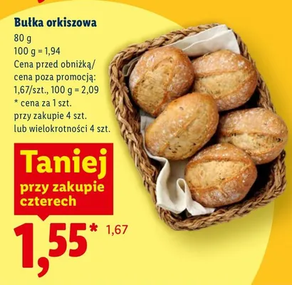 Bułka orkiszowa promocja w Lidl