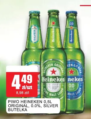 Piwo Heineken Original promocja w Bingo
