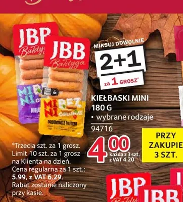 Kiełbaski mini promocja w Selgros