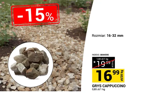 Grys Cappuccino promocja w Merkury Market