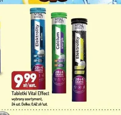 Tabletki musujące Vital Effect Elektrolity promocja w Avita