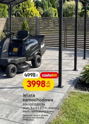 Wiata samochodowa promocja w Castorama