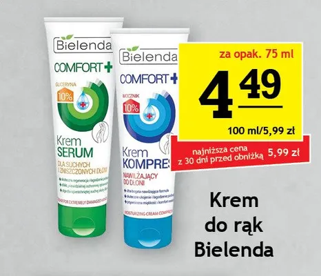 Krem do rąk Bielenda Comfort+ Kompres promocja w Gram Market