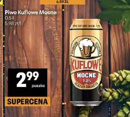 Piwo Kuflowe Mocne 7,2% promocja w Delikatesy Centrum