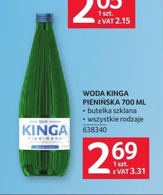 Woda mineralna Kinga Pienińska promocja w Selgros