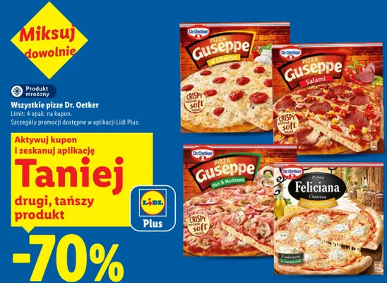 Pizza Dr.Oetker Guseppe 4 Cheese promocja w Lidl