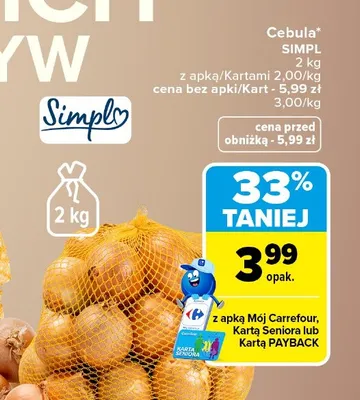 Cebula Simpl promocja w Carrefour Market